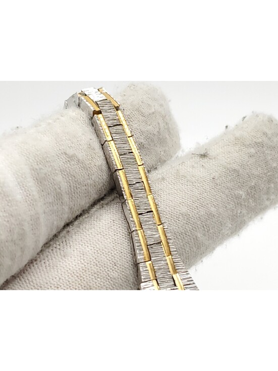 Vintage Jules Jurgensen Quartz Watch Womens New Battery Two-Tone 15mm 4831 main image 13